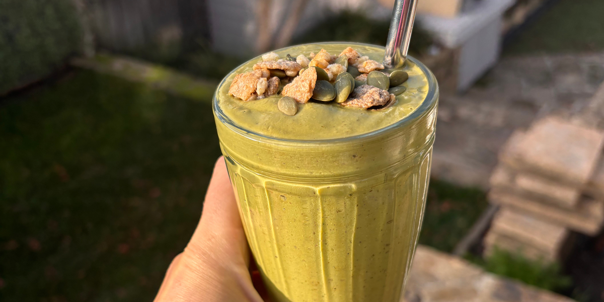 Green Goddess Smoothie with Gut Fibre, Sea Buckthorn &amp; Seed Cycle