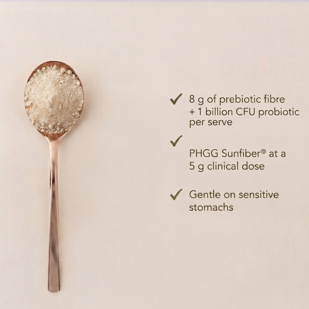 Gut Fibre - PHGG Prebiotic + Probiotic