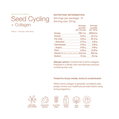 Seed Cycling + Collagen Duo (COMING SOON!)